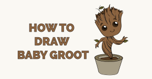 Cách vẽ Baby Groot Hình ảnh nổi bật