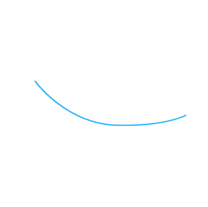 Cách vẽ chuối: Bước 1