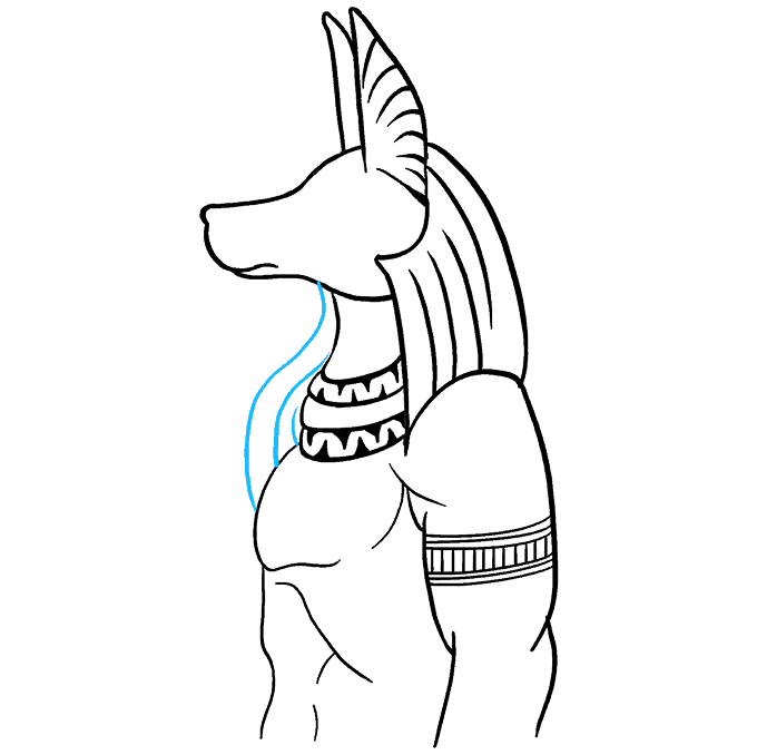 Cách vẽ Anubis: Bước 8