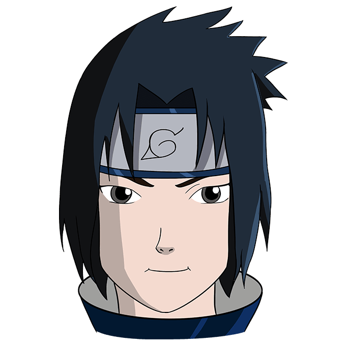 Cách vẽ Uchiha Sasuke từ Naruto: Bước 10