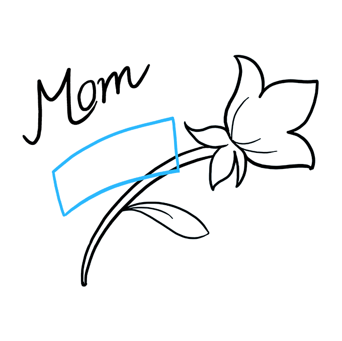 Cách vẽ hoa ngày của mẹ: Bước 6