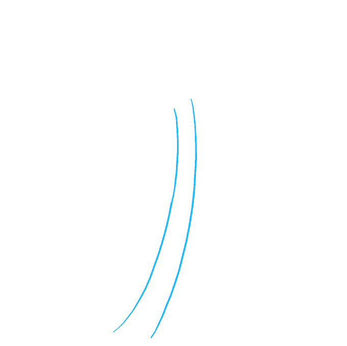 Cách vẽ cây cọ: Bước 1