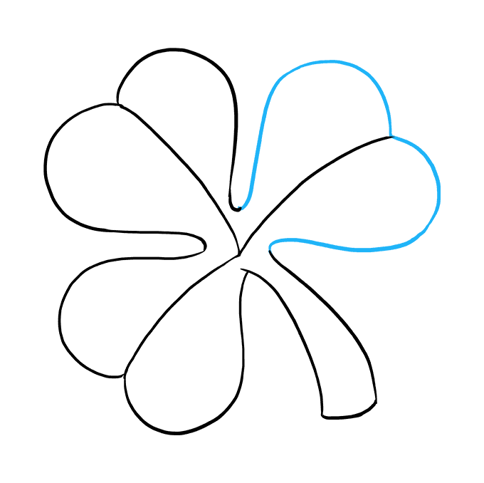 Cách vẽ Shamrock: Bước 7