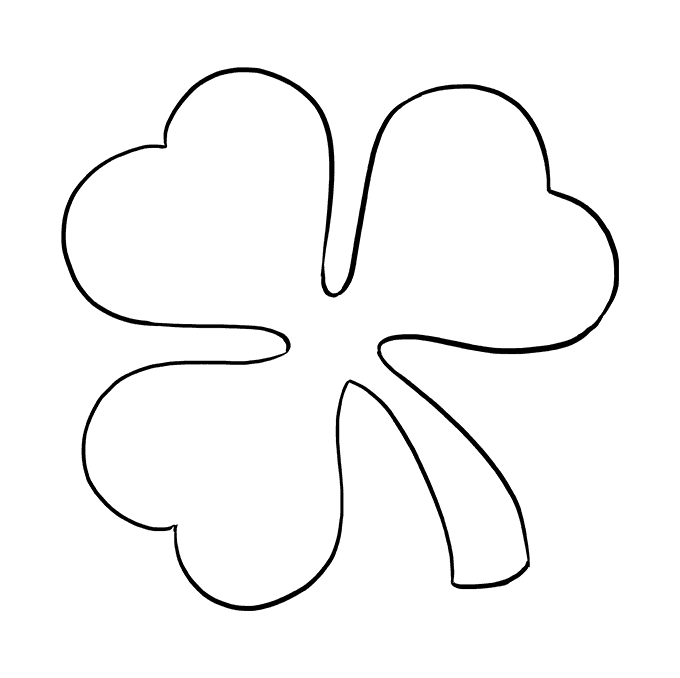 Cách vẽ Shamrock: Bước 8