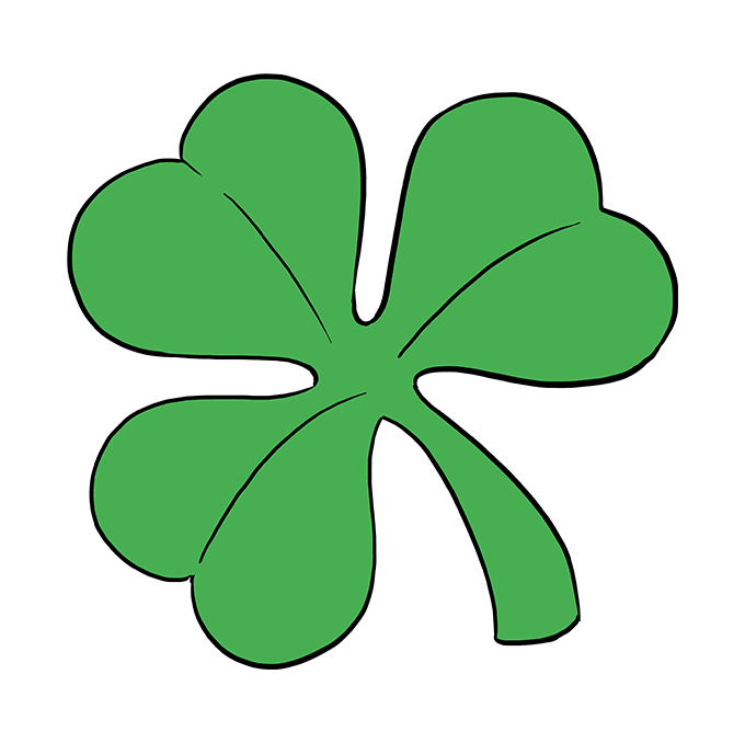 Cách vẽ Shamrock: Bước 10