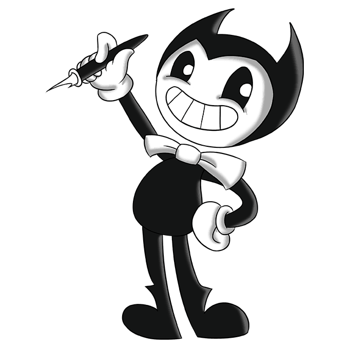 Cách vẽ Bendy: Bước 10