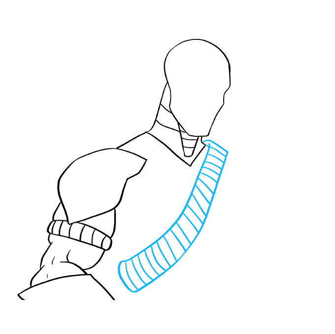 Cách vẽ Deathstroke: Bước 6