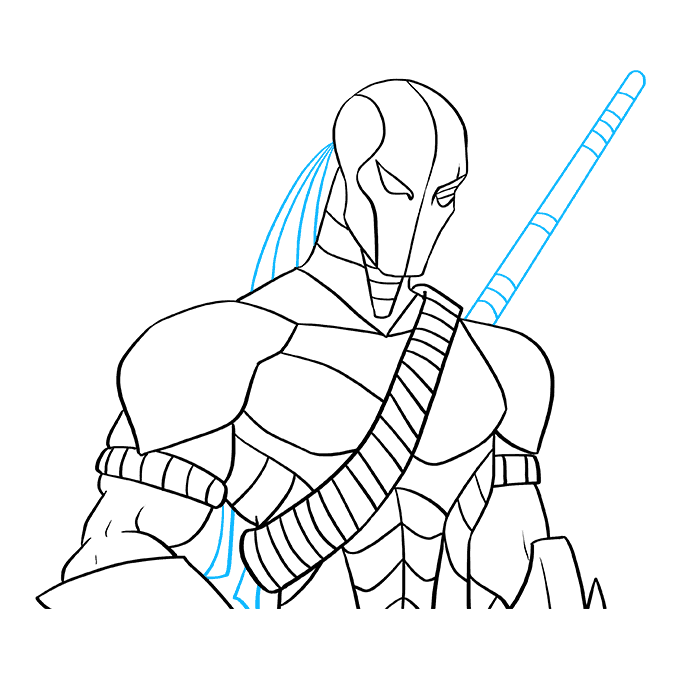 Cách vẽ Deathstroke: Bước 9