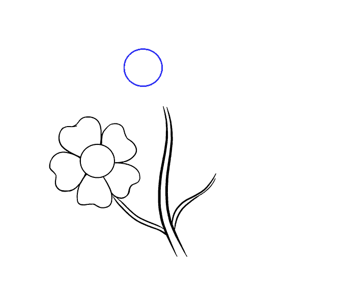 Cách vẽ hoa hoạt hình: Bước 7