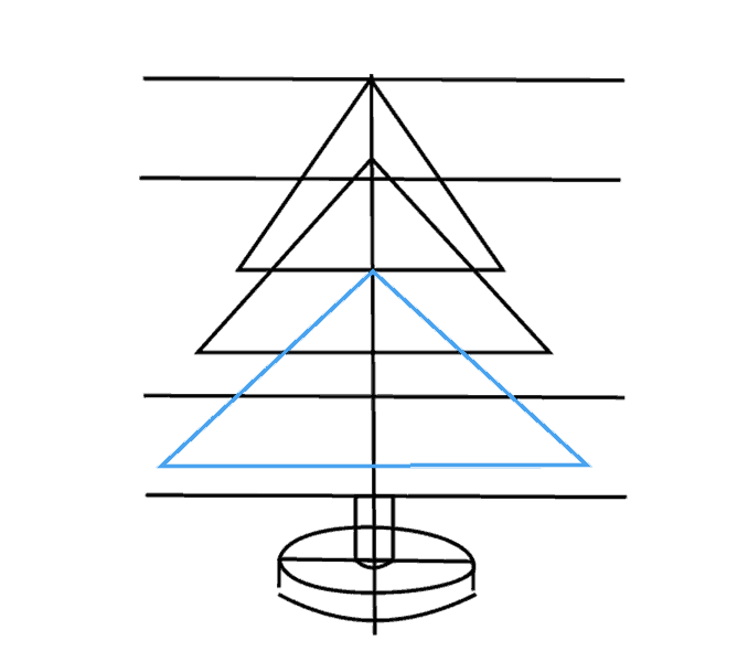 Cách vẽ cây thông Noel: Bước 9