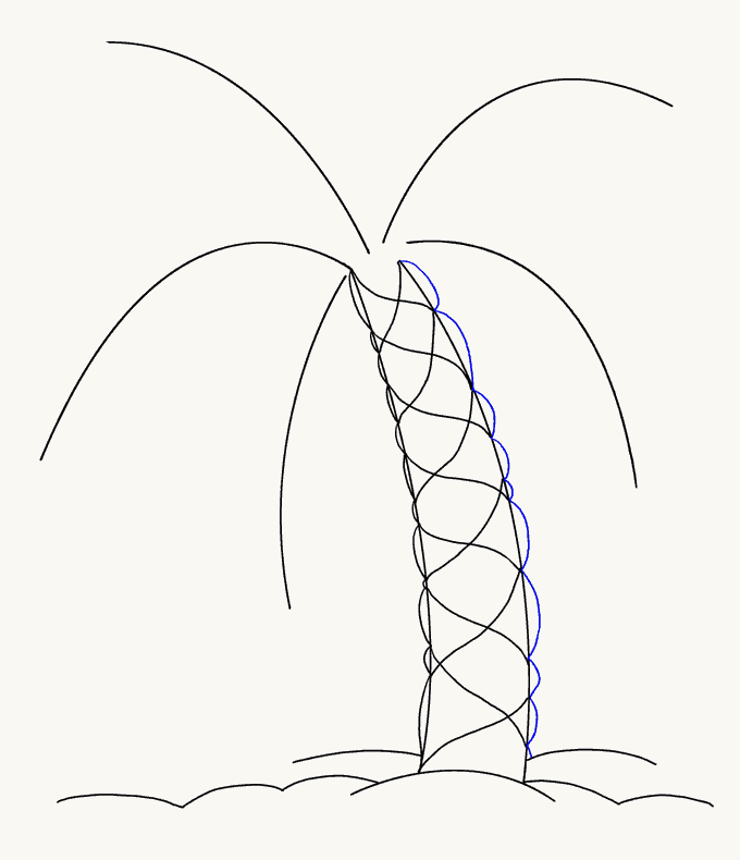 Cách vẽ cây cọ: Bước 10