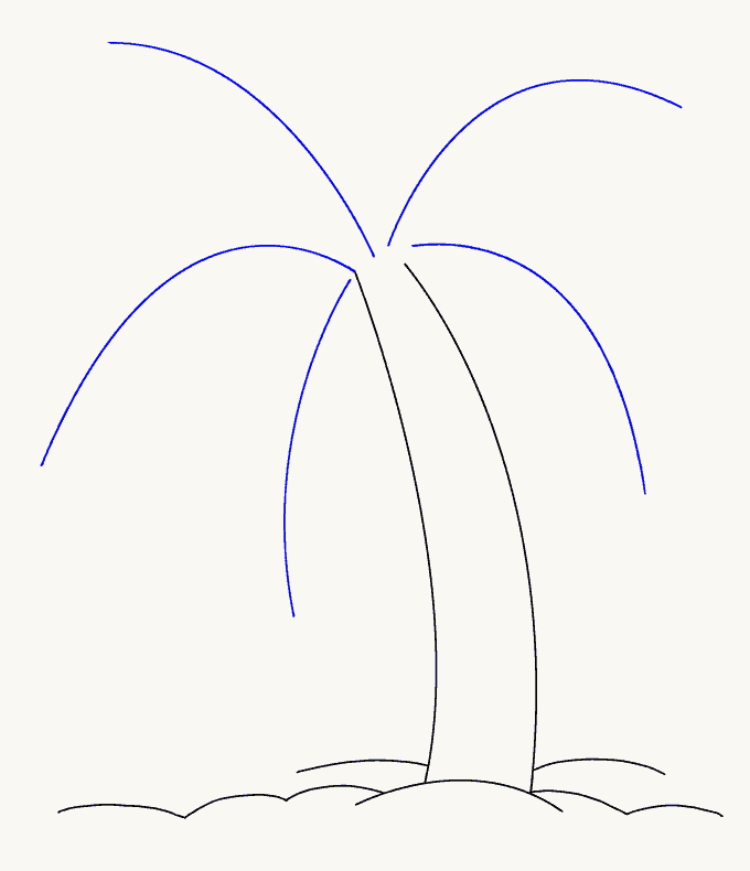 Cách vẽ cây cọ: Bước 6