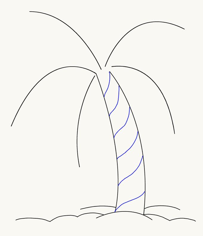 Cách vẽ cây cọ: Bước 7