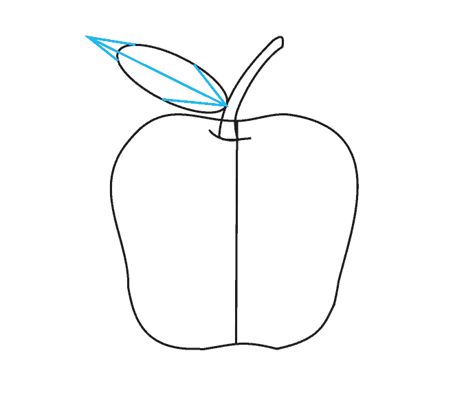 Cách vẽ Apple: Bước 8