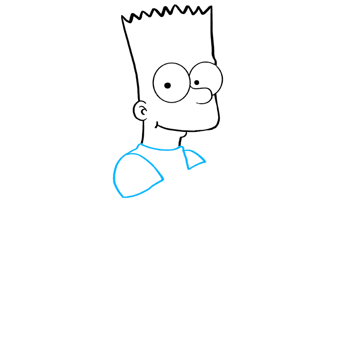 Cách vẽ Bart Simpson: Bước 5