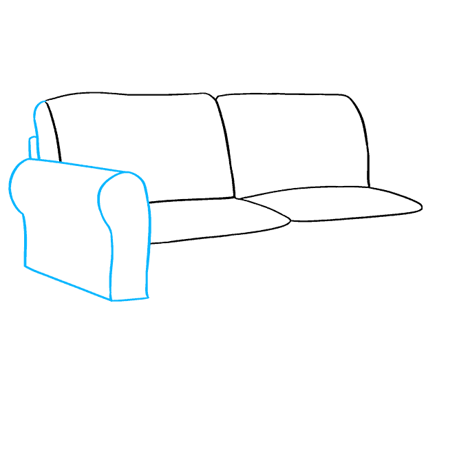 Cách vẽ Couch: Bước 4