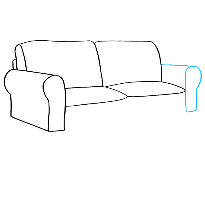 Cách vẽ Couch: Bước 5