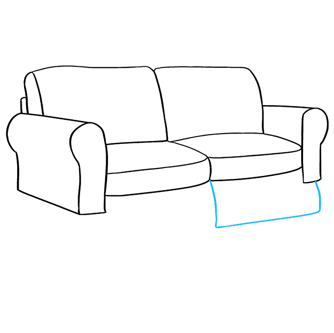 Cách vẽ Couch: Bước 7