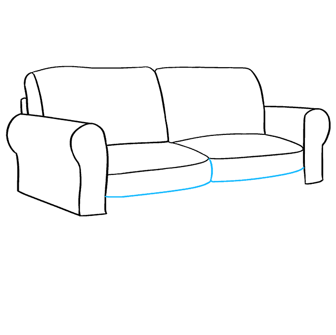 Cách vẽ Couch: Bước 6