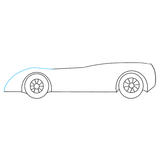Cách vẽ Lamborghini: Bước 6