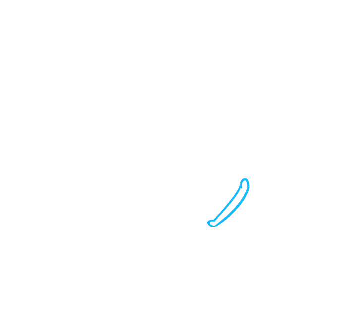 Cách vẽ dao: Bước 1