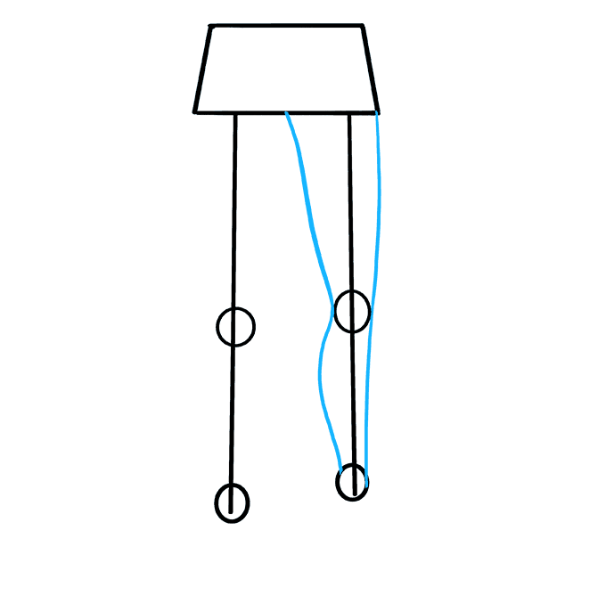 Cách vẽ chân: Bước 4