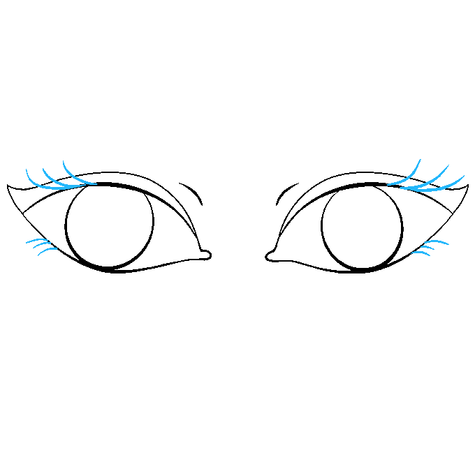 Cách vẽ mắt: Bước 7