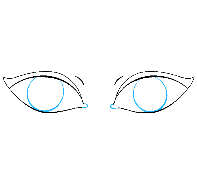 Cách vẽ mắt: Bước 6