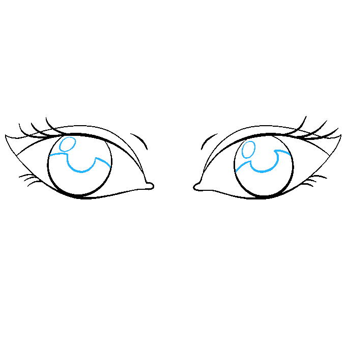 Cách vẽ mắt: Bước 9