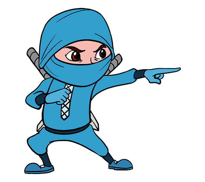 Cách vẽ phim hoạt hình Ninja: Bước 20