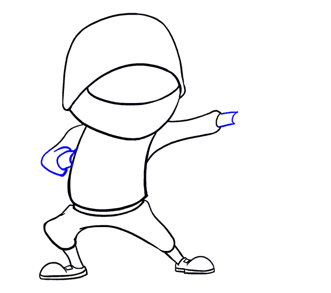 Cách vẽ phim hoạt hình Ninja: Bước 13
