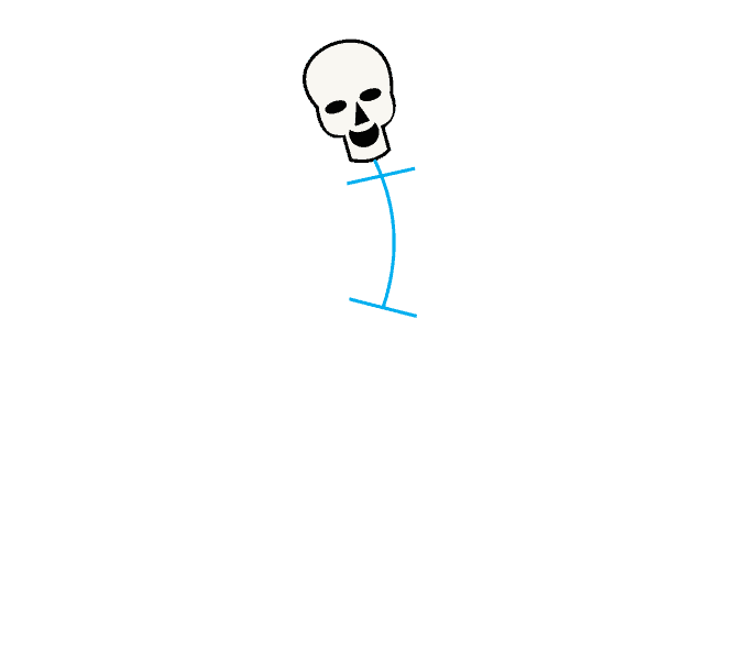 Cách vẽ bộ xương: Bước 4