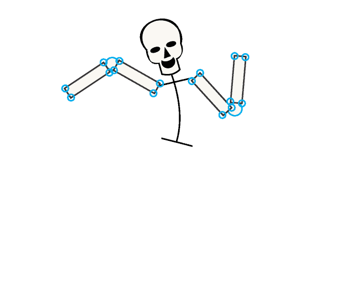 Cách vẽ bộ xương: Bước 6