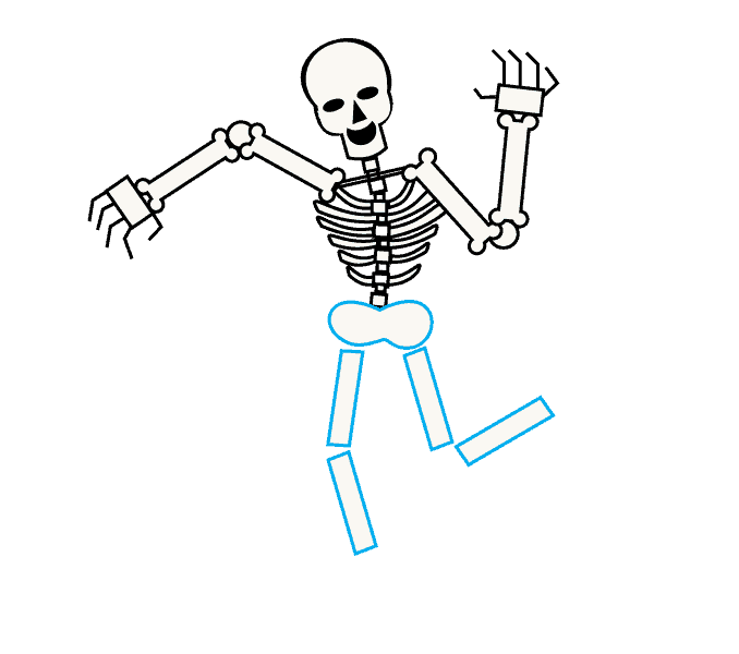 Cách vẽ bộ xương: Bước 11
