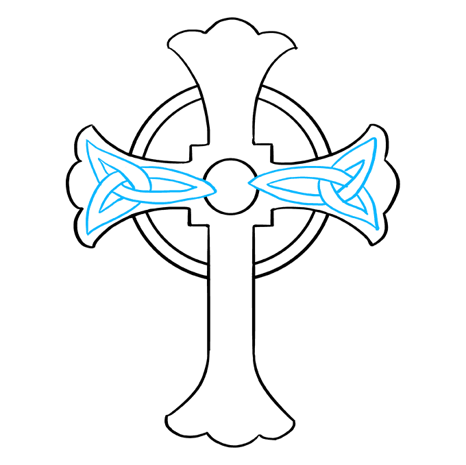 Cách vẽ Celtic Cross: Bước 7