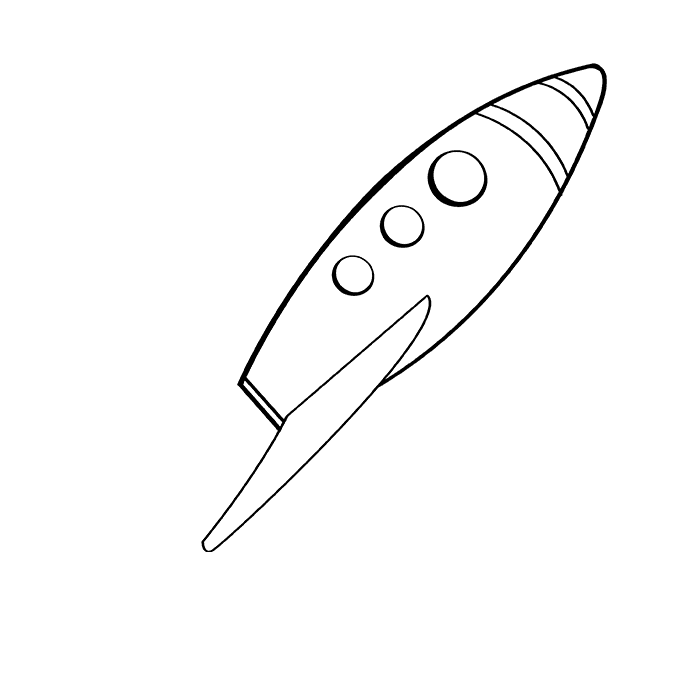 Cách vẽ tàu Rocket: Bước 7