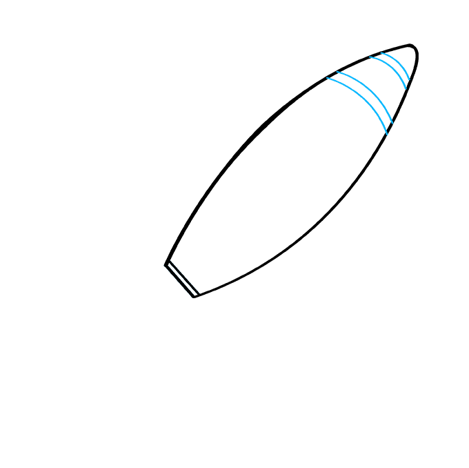 Cách vẽ tàu Rocket: Bước 4