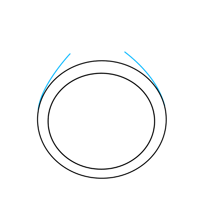 Cách vẽ nhẫn kim cương: Bước 3