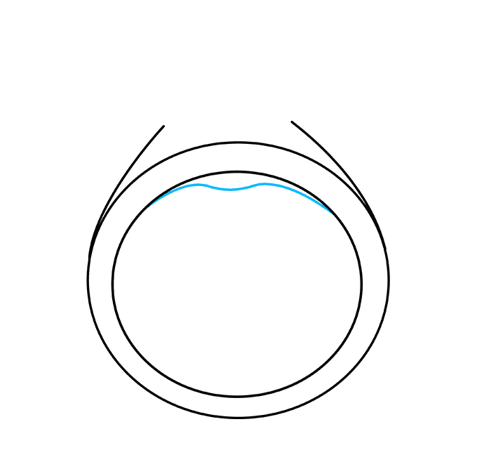 Cách vẽ nhẫn kim cương: Bước 4