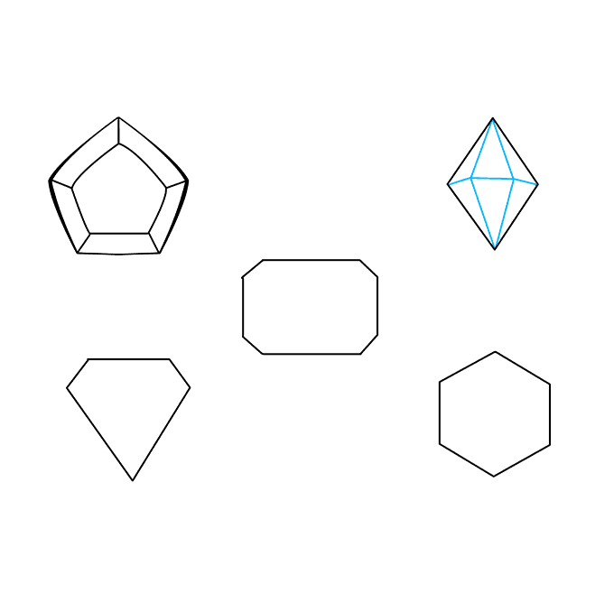 Cách vẽ đá quý: Bước 4