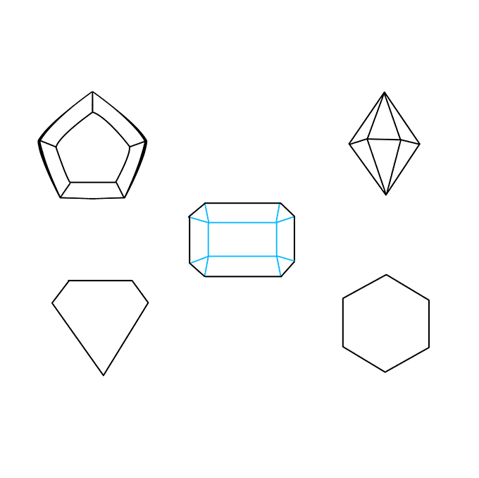 Cách vẽ đá quý: Bước 5