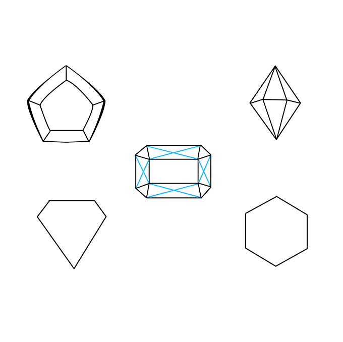 Cách vẽ đá quý: Bước 6