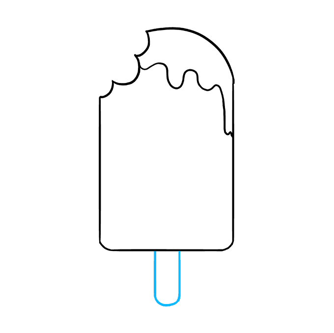 Cách vẽ Popsicle dễ thương: Bước 5