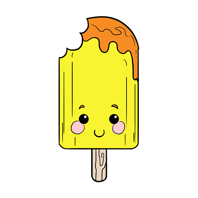 Cách vẽ Popsicle dễ thương: Bước 10