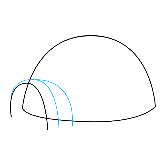 Cách vẽ Igloo: Bước 4