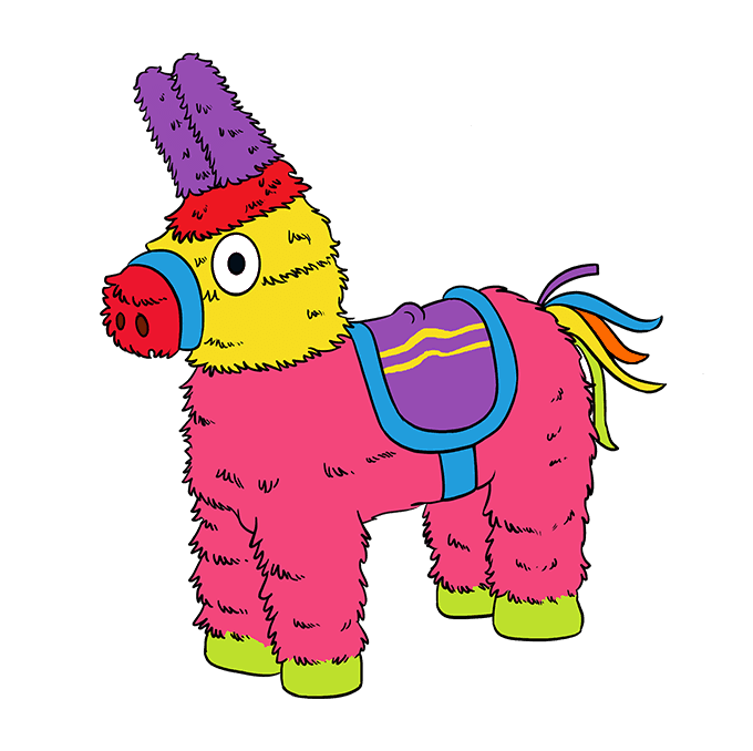 Cách vẽ Piñata: Bước 10