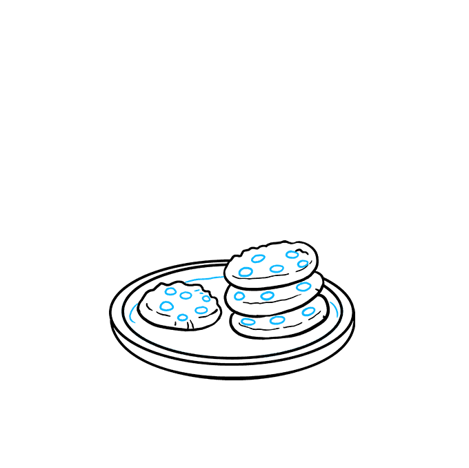 Cách vẽ Cookies: Bước 6