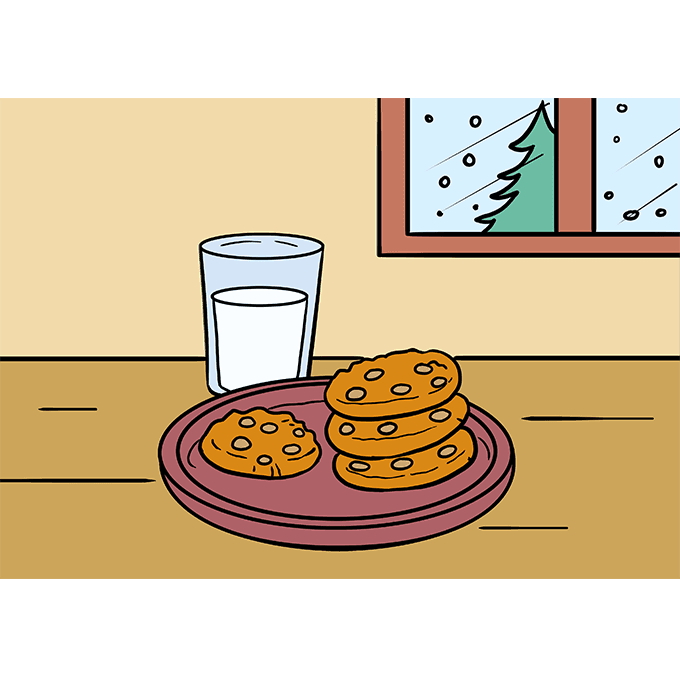 Cách vẽ Cookies: Bước 10