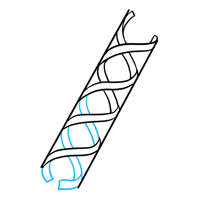 Cách vẽ DNA: Bước 4