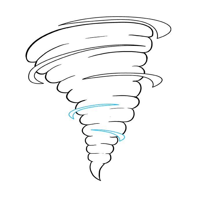 Cách vẽ Tornado: Bước 9